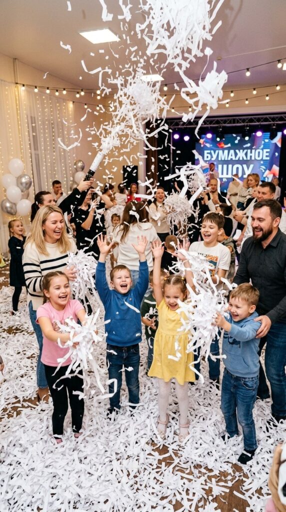 организация бумажного шоу под ключ